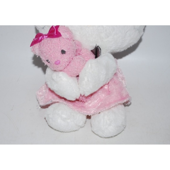 Rare Sanrio Hello Kitty Plush with Pink Bear Cute Collectible Used - Picture 3 of 5